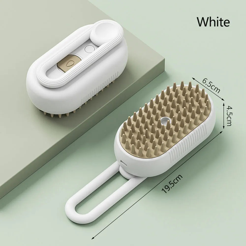 Electric Steam Hair Brushes for Pet Grooming, Cat Hair Comb, Steamy Brush, Massage