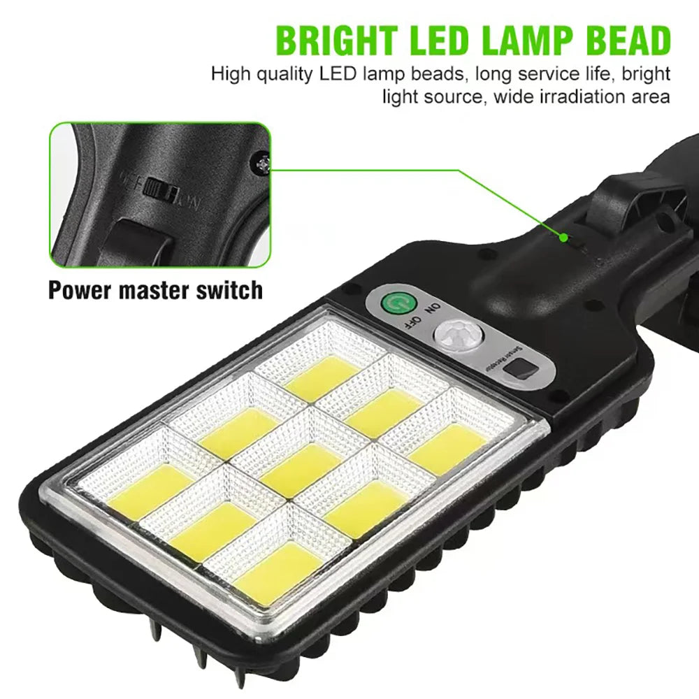 616 Solar Outdoor LED Wall Light Human Body Waterproof Sensin Suitable for Garden Terrace Garage Courtyard and Street Lighting